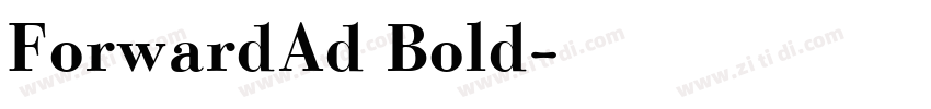 ForwardAd Bold字体转换
